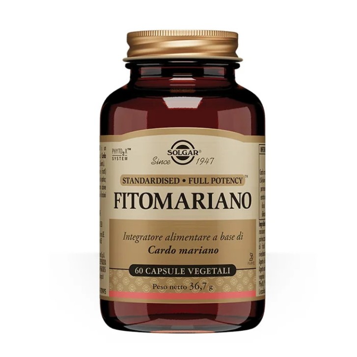 Fitomariano Integratore Cardo Mariano per Funzione Epatica 60 Capsule Vegetali - Solgar