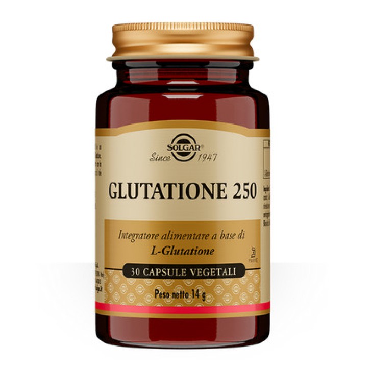 Glutatione 250 Integratore Antiossidante 30 Capsule Vegetali - Solgar