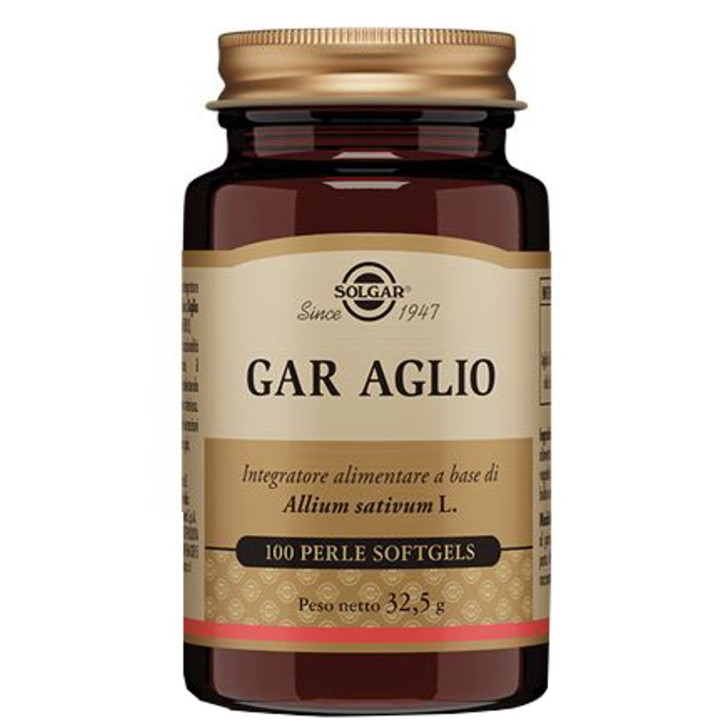 Gar Aglio Integratore Supporto Cardiovascolare 100 Perle Softgels - Solgar