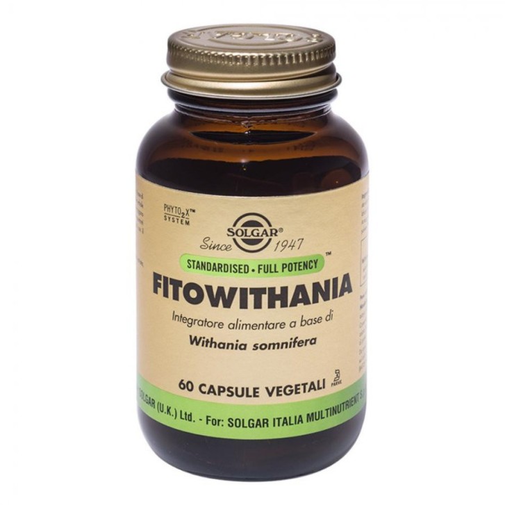 Fitowithania Integratore per Stanchezza 60 Capsule Vegetali - Solgar