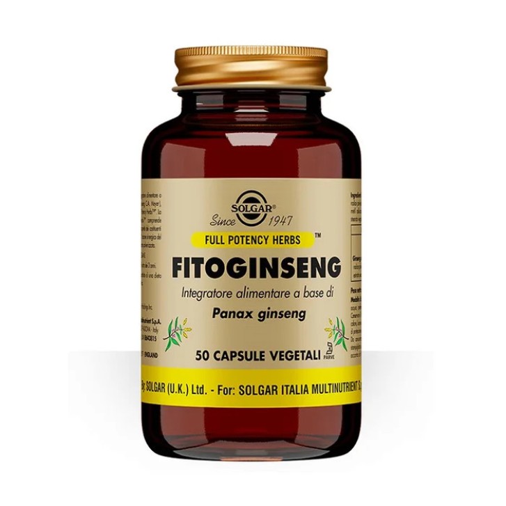 Fitoginseng Integratore Tonico Adattogeno 50 Capsule Vegetali - Solgar