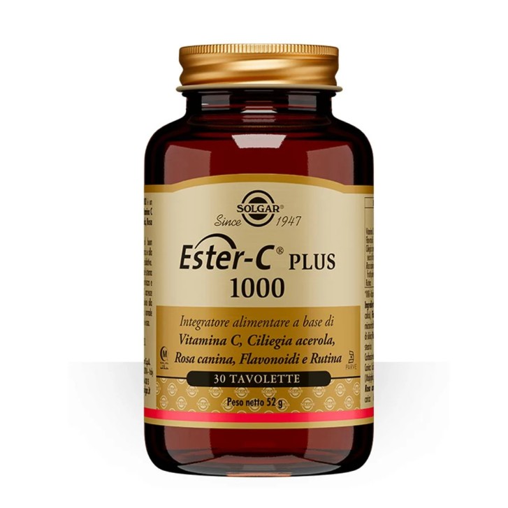 Ester-C Plus 1000 Integratore Vitamina C 30 Tavolette - Solgar Ester-C Plus 1000 Integratore Vitamina C 30 Tavolette - Solgar