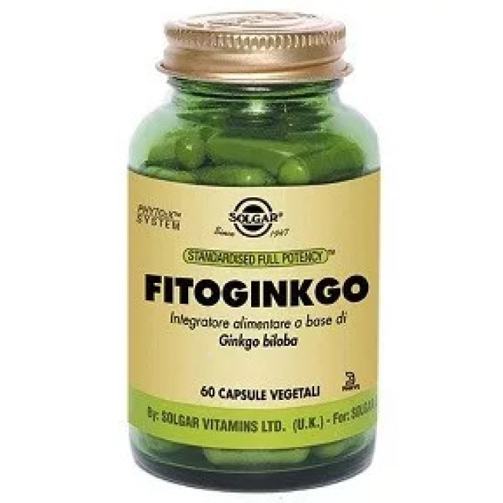 Fitoginkgo Integratore Antiossidante 60 Capsule Vegetali - Solgar
