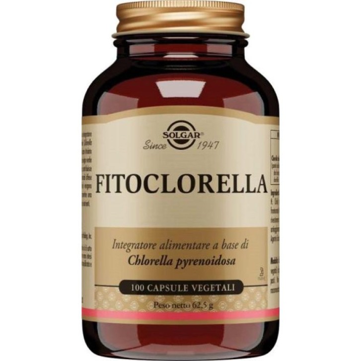 Fitoclorella Integratore Alimentare con Clorella 100 Capsule Vegetali - Solgar