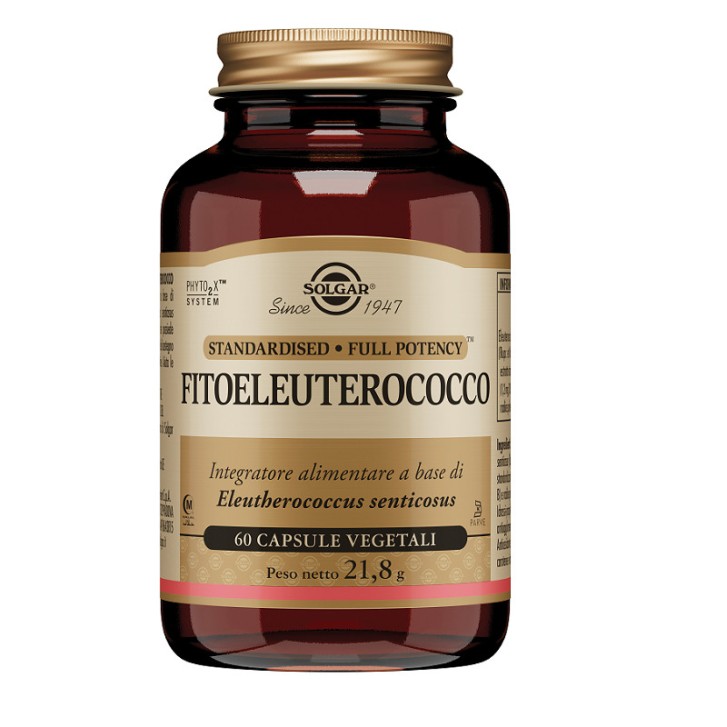 Fitoeleuterococco Integratore Supporto Energetico 60 Capsule Vegetali - Solgar