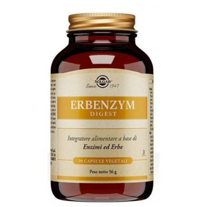 Erbenzym Digest Integratore per Funzione Digestiva 90 Capsule Vegetali - Solgar Erbenzym Digest Integratore per Funzione Digestiva 90 Capsule Vegetali - Solgar