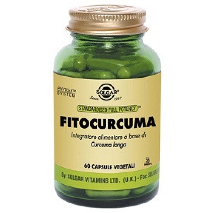 Fitocurcuma Integratore Alimentare con Curcuma 60 Capsule Vegetali - Solgar
