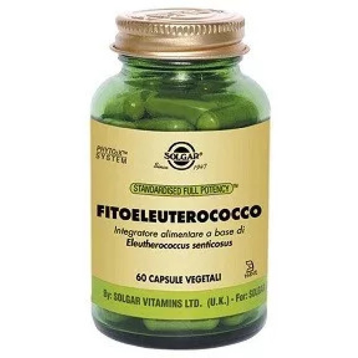 Fitoeleuterococco Integratore per Memoria 60 Capsule Vegetali - Solgar