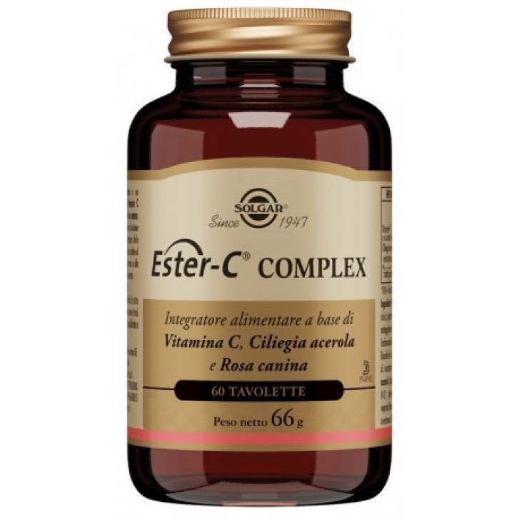 Ester C Complex Integratore Alimentare Vitamina C 60 Tavolette - Solgar Ester C Complex Integratore Alimentare Vitamina C 60 Tavolette - Solgar