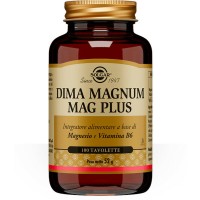 Dima Magnum Mag Plus Integratore Magnesio e Vitamina B6 100 Tavolette - Solgar Dima Magnum Mag Plus Integratore Magnesio e Vitamina B6 100 Tavolette - Solgar