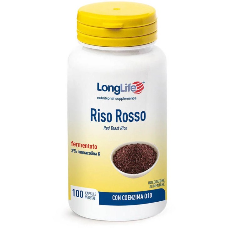 Riso Rosso Integratore per Colesterolo 100 Capsule Vegetali - Longlife