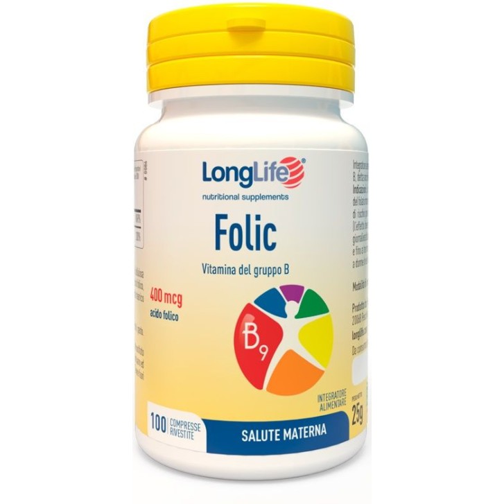 Acido Folico Longlife 400 Mcg, 100 Compresse - Longlife