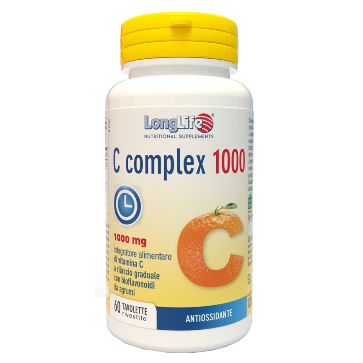 C Complex 1000 T/R Integratore di Vitamina C 60 Tavolette Rivestite - Longlife