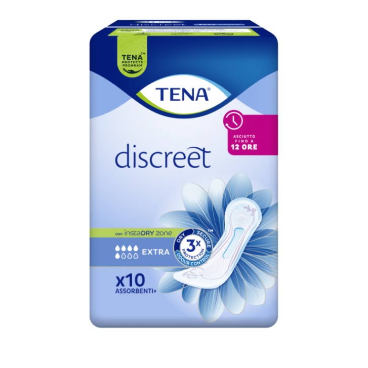 TENA Discreet Extra Assorbente Incontinenza Leggera 10 Pezzi - TENA