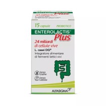 Enterolactis Plus Integratore Fermenti Lattici Riequilibrio Flora Intestinale 15 Capsule - Enterolactis