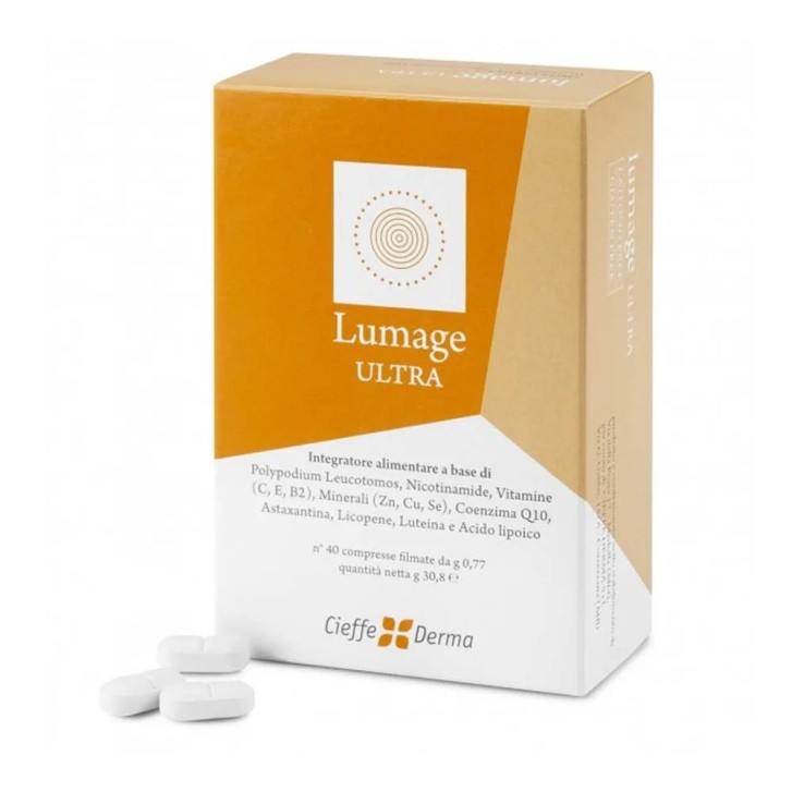 Lumage Ultra Compresse Fotoprotezione Sistemica 40 pz - Cieffe Derma Lumage Ultra Compresse Fotoprotezione Sistemica 40 pz - Cieffe Derma