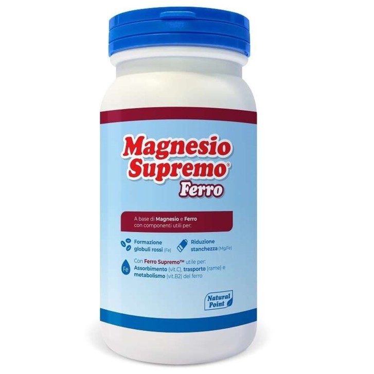 Magnesio Supremo Ferro Integratore per Energia e Vitalità 150g - Natural Point
