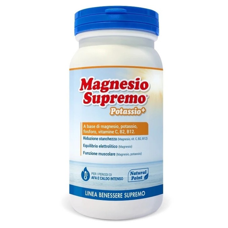 Magnesio Supremo Potassio+ Integratore con Vitamine Barattolo 150g - Natural Point