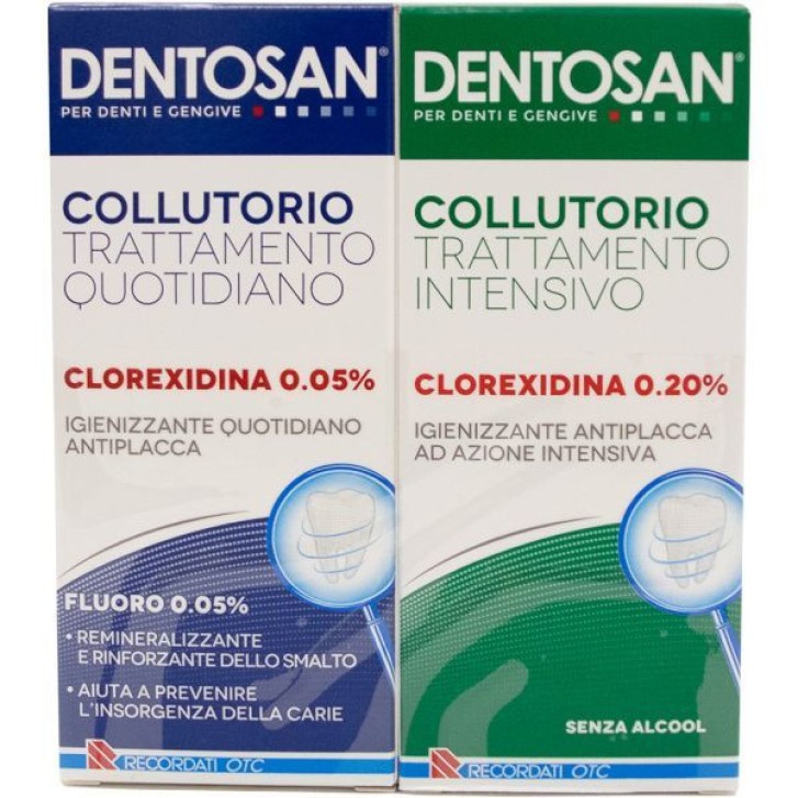 Dentosan Collutorio Bipack Intensivo e Quotidiano 200 ml - Recordati