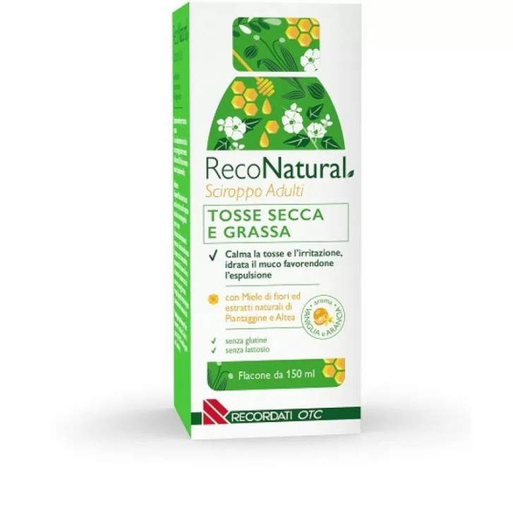 RecoNatural Sciroppo Tosse Adulti 150 ml - Recordati