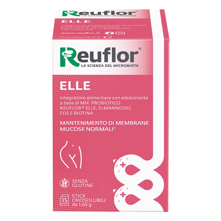 Reuflor Elle Integratore Probiotico per Flora Intestinale 15 Stick - Reuflor