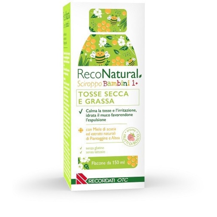 Sciroppo Bambini Tosse con Miele Acacia 150ml - RecoNatural