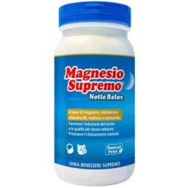 Magnesio Supremo Notte Relax Integratore per il Sonno 150 g - Natural Point Magnesio Supremo Notte Relax Integratore per il Sonno 150 g - Natural Point