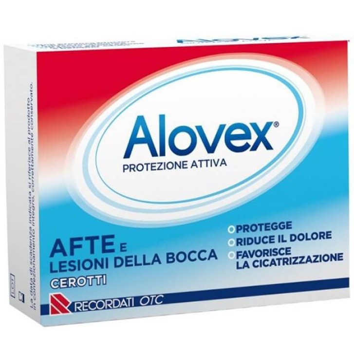 Alovex Protezione Attiva Cerotti Afte e Lesioni Orali 15 Pezzi - Alovex