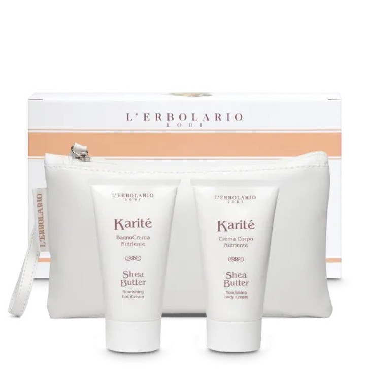 L\'Erbolario Karitè Beauty Pochette Bagnocrema 75ml e Crema Corpo 75ml - L\'Erbolario L\'Erbolario Karitè Beauty Pochette Bagnocrema 75ml e Crema Corpo 75ml - L\'Erbolario