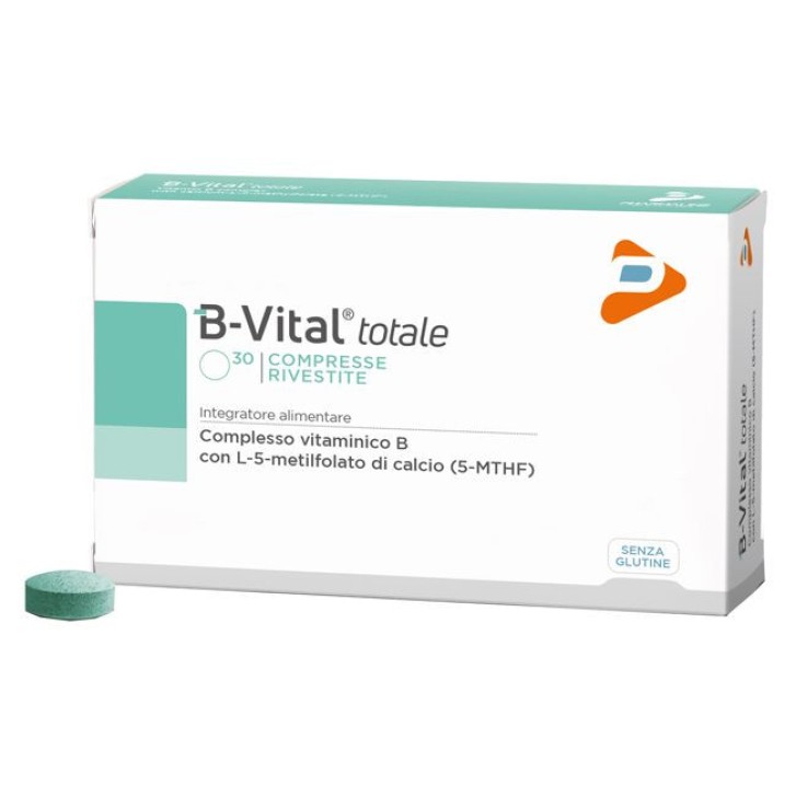 B-Vital Totale Integratore Vitamine Gruppo B 30 Compresse Rivestite - B-Vital Totale