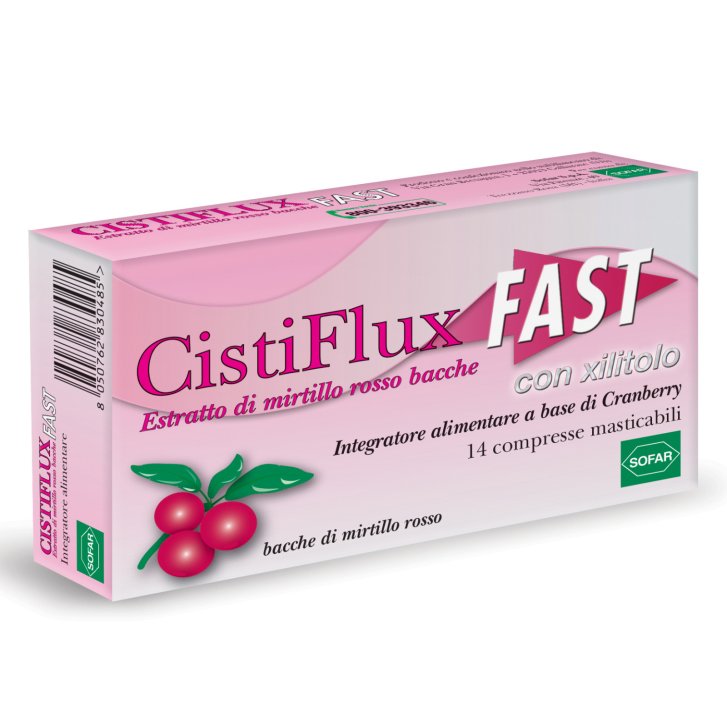 Cistiflux Integratore Vie Urinarie Masticabile 14 Compresse - CISTIFLUX Cistiflux Integratore Vie Urinarie Masticabile 14 Compresse - CISTIFLUX