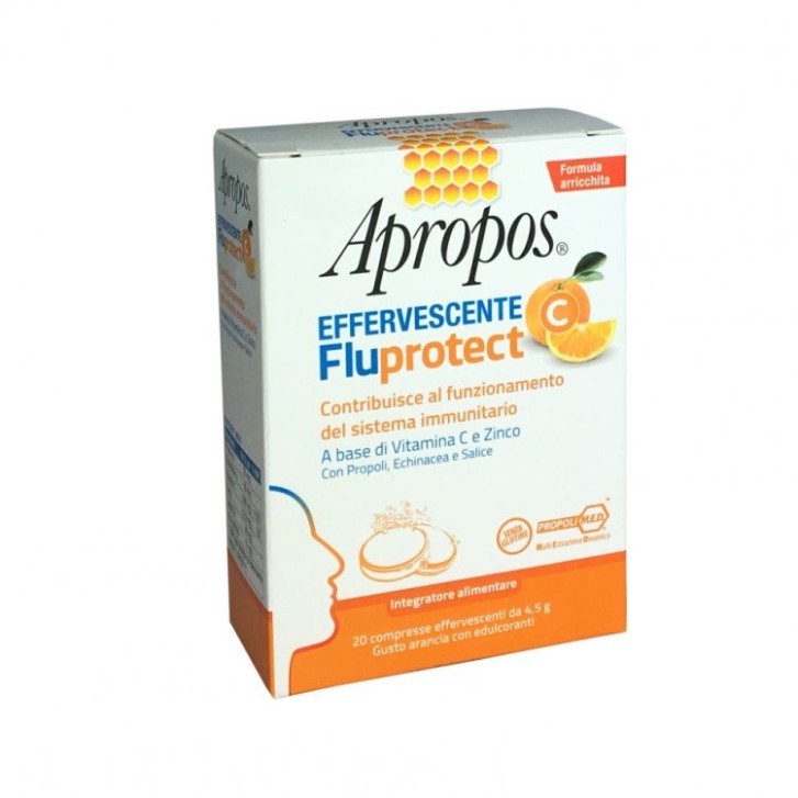 Fluprotect Effervescente C Integratore per Difese Immunitarie 20 Compresse - Apropos