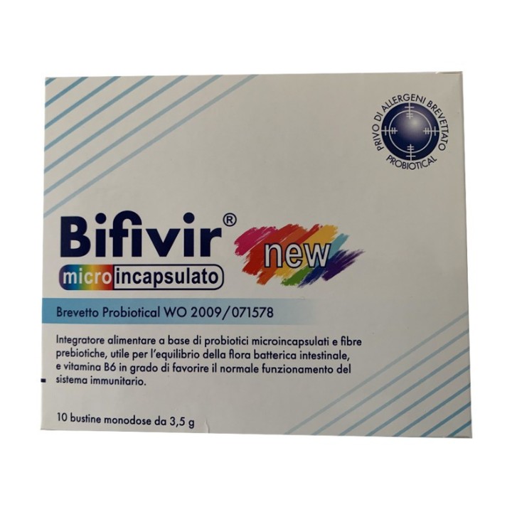 Bifivir New Integratore Alimentare per Flora Intestinale 10 Bustine Monodose - Probiotical Bifivir New Integratore Alimentare per Flora Intestinale 10 Bustine Monodose - Probiotical