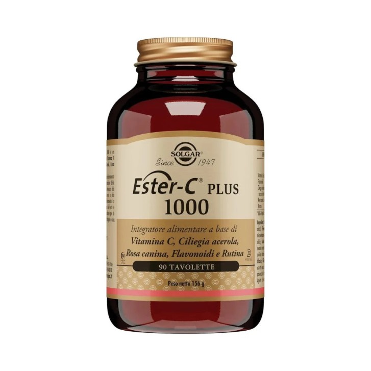 Ester-C Plus 1000, Integratore di Vitamina C, 90 Tavolette - Solgar Ester-C Plus 1000, Integratore di Vitamina C, 90 Tavolette - Solgar