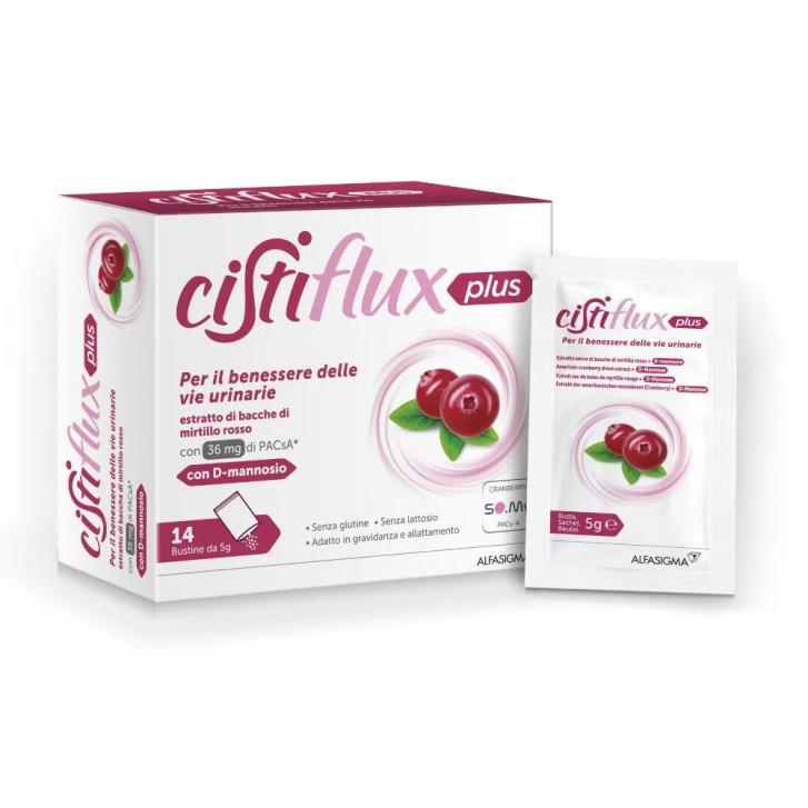 Cistiflux Integratore Alimentare per Vie Urinarie 14 Bustine - CISTIFLUX