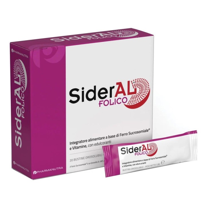 Sideral Folico 30mg Integratore Orosolubile - 20 Bustine