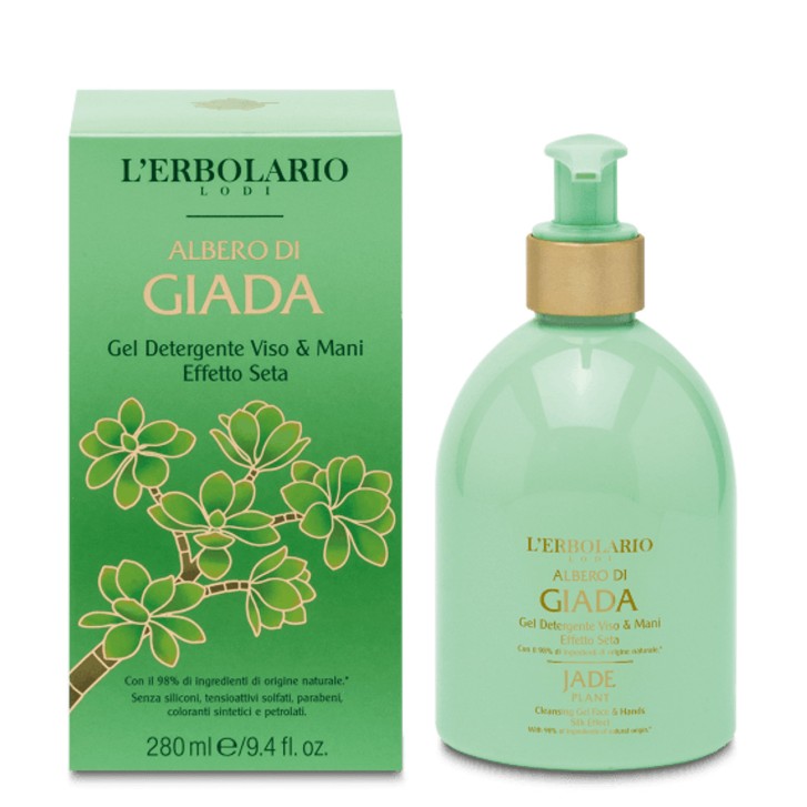 Gel Detergente Viso e Mani Albero di Giada 280 ml - L\'Erbolario