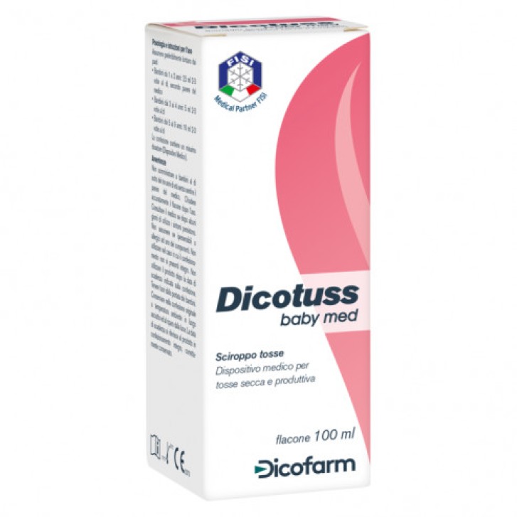 Dicotuss Baby Med Sciroppo per Tosse Secca e Produttiva 100ml - Dicofarm
