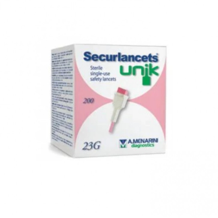 Securlancets Unik 23G Lancette Pungidito Monouso 200 Pezzi - SECURLANCETS UNIK