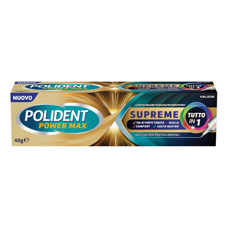 Crema Adesiva per Protesi Power Max Supreme 40g - Polident