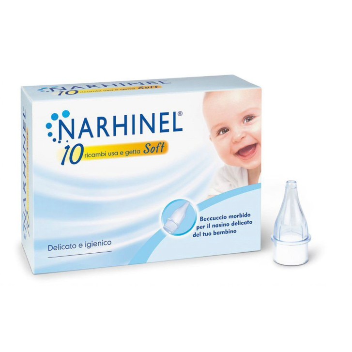 Narhinel Ricambi Soft per Aspiratore Nasale 10 Pezzi - Narhinel Narhinel Ricambi Soft per Aspiratore Nasale 10 Pezzi - Narhinel