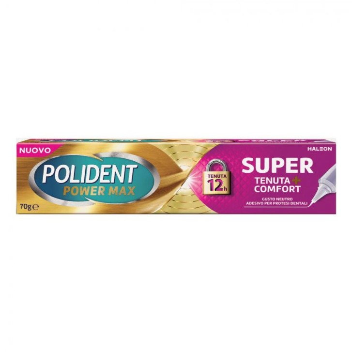 Polident Power Max Super Tenuta Comfort Adesivo Protesi Dentale 70g - Polident