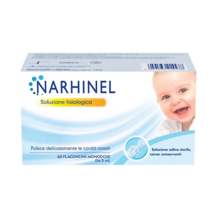 Soluzione Fisiologica Narhinel 60 Flaconcini Monodose da 5 ml - Narhinel