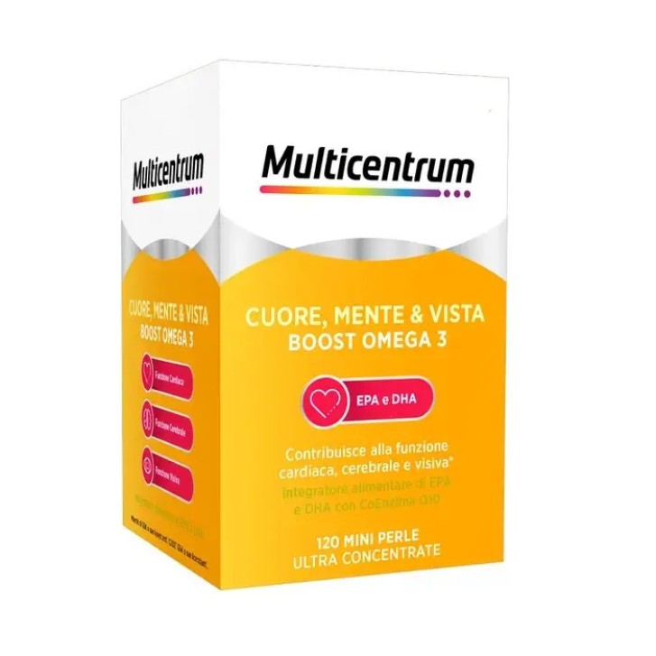 Boost Omega 3 Integratore Cuore Mente Vista 120 Mini Perle - Multicentrum