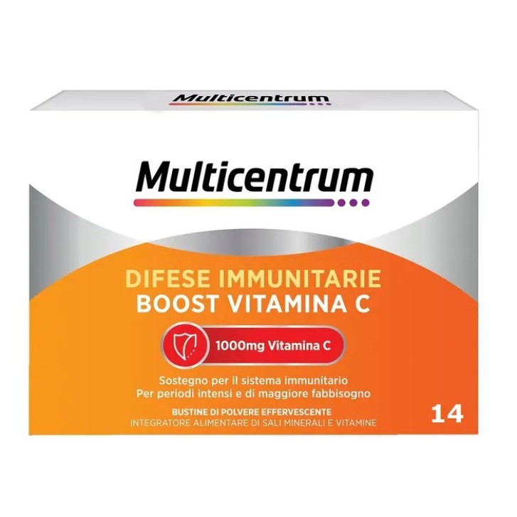 Multicentrum Difese Immunitarie Boost Vitamina C Integratore Alimentare 14 Bustine - Multicentrum
