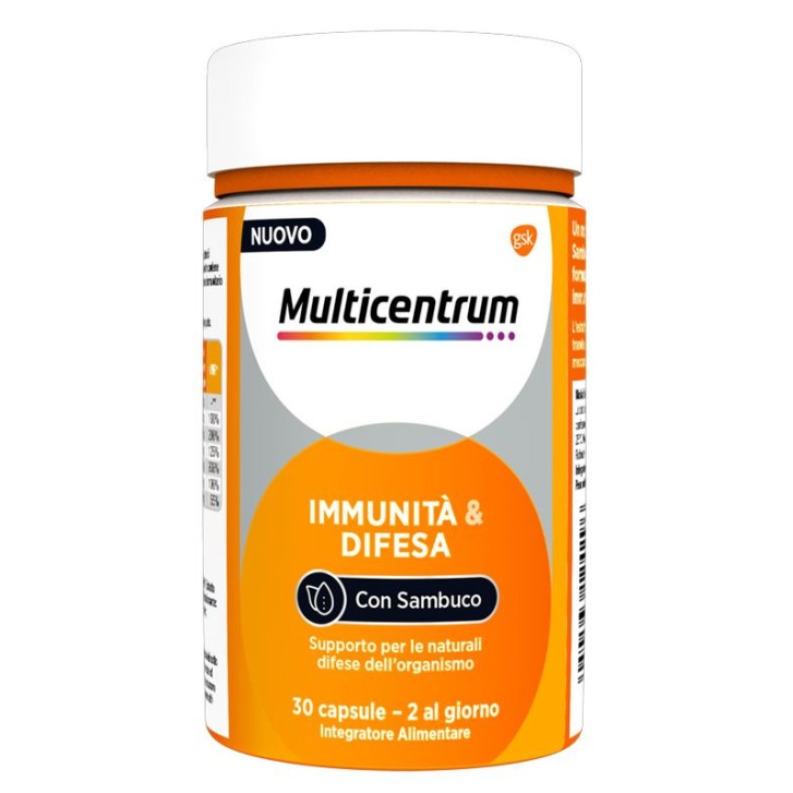 Multicentrum Immunità & Difesa Integratore Supporto Sistema Immunitario 30 Capsule - Multicentrum Multicentrum Immunità & Difesa Integratore Supporto Sistema Immunitario 30 Capsule - Multicentrum