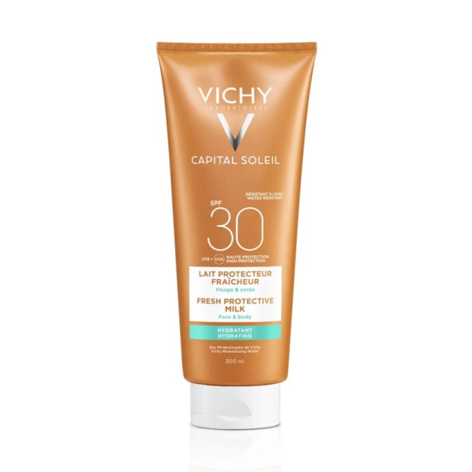 Latte Solare Idratante Viso e Corpo SPF30 300ml - Vichy Latte Solare Idratante Viso e Corpo SPF30 300ml - Vichy