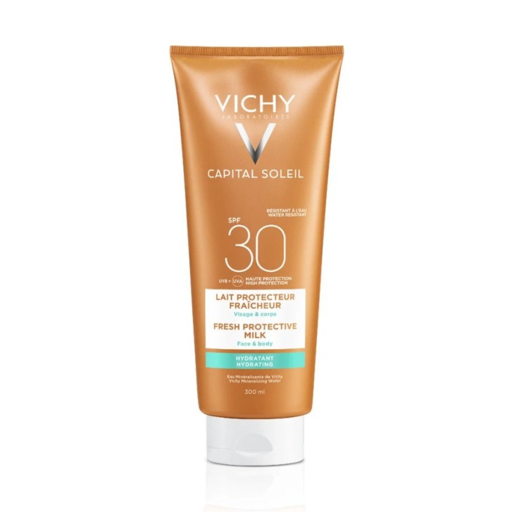 Latte Solare Idratante Viso e Corpo SPF30 300ml - Vichy