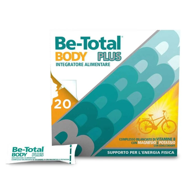 Be-Total Body Plus Integratore Vitamine B, Magnesio e Potassio 20 Bustine - Be-Total Be-Total Body Plus Integratore Vitamine B, Magnesio e Potassio 20 Bustine - Be-Total