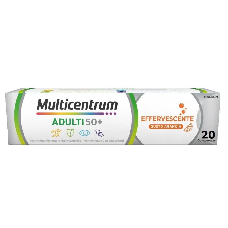 Multicentrum Multivitaminico Effervescente 50+ 20 Compresse - Multicentrum Multicentrum Multivitaminico Effervescente 50+ 20 Compresse - Multicentrum